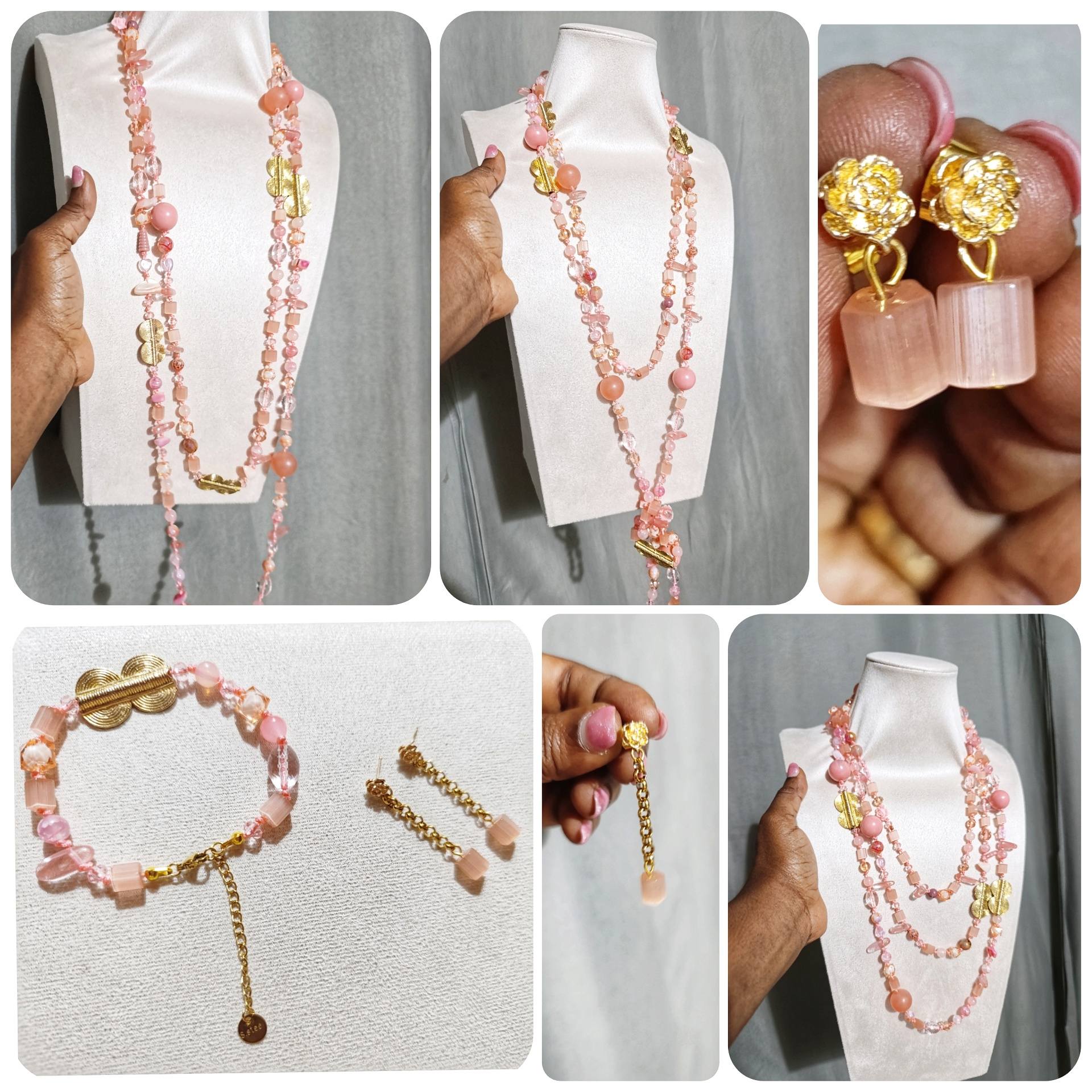 Parure Rose Corail